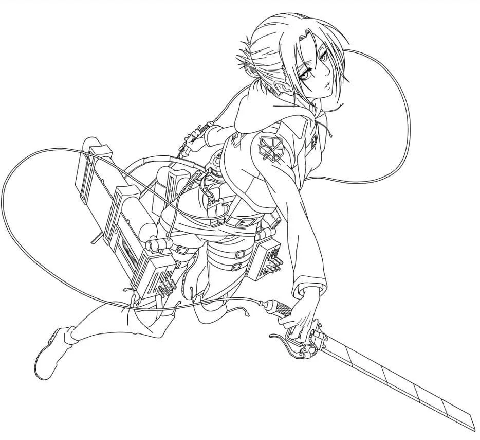 Desenhos de Attack On Titan AOT Desenhos Para Colorir