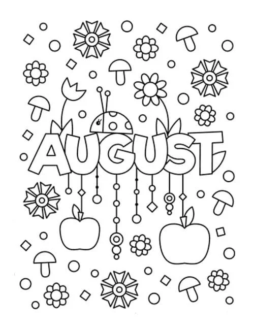 Agosto Para Colorear 26