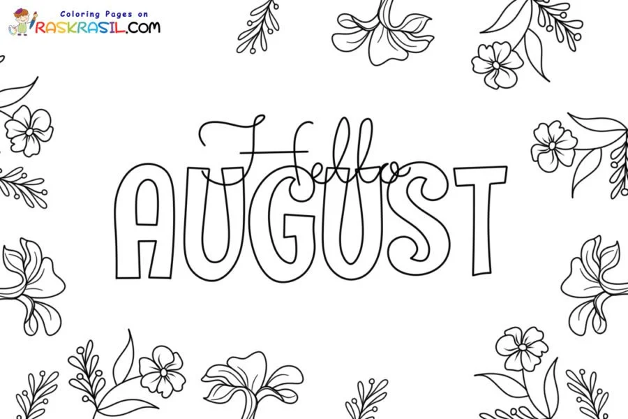 Agosto Para Colorear 3