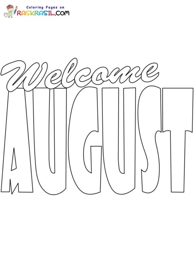 Agosto Para Colorear 32