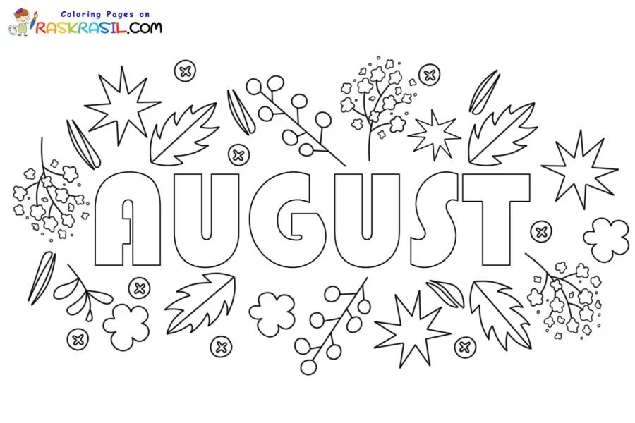 Agosto Para Colorear 4
