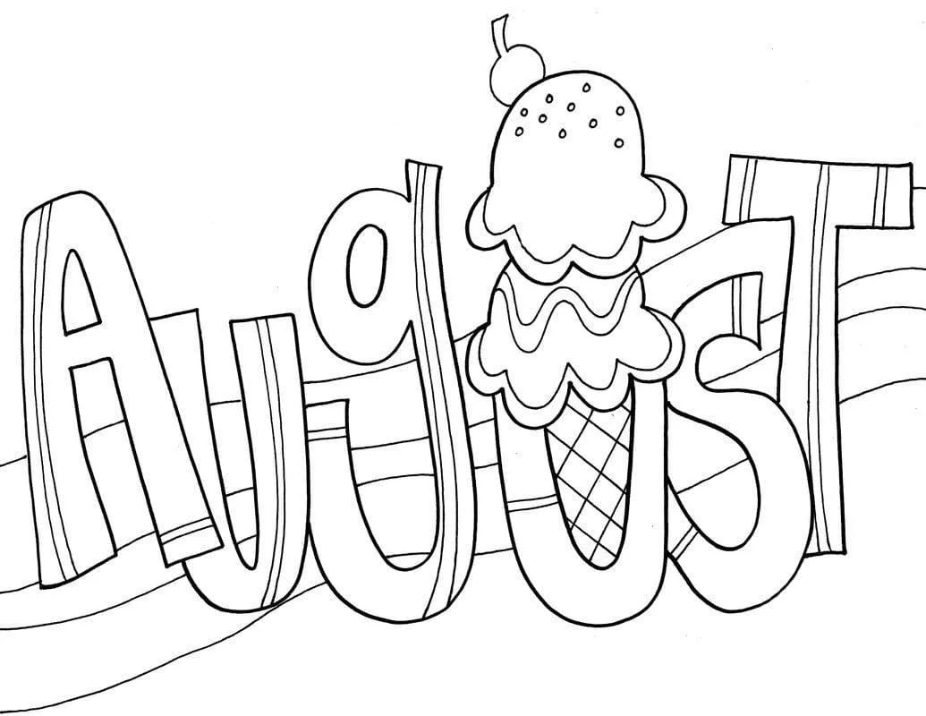 Agosto Para Colorear 43