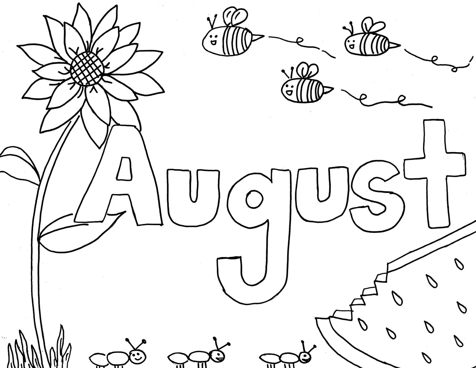Agosto Para Colorear 8