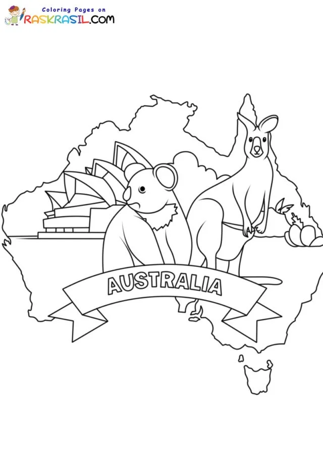 Australia Coloring Pages 2