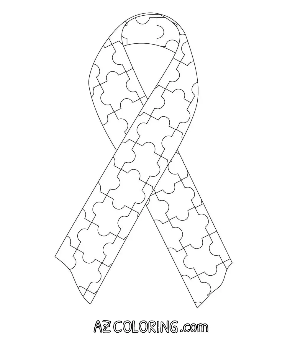 Desenhos de Paginas de Conscientizacao Sobre O Autismo Para Colorir 19