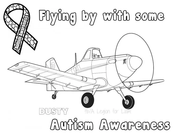 Desenhos de Paginas de Conscientizacao Sobre O Autismo Para Colorir 34