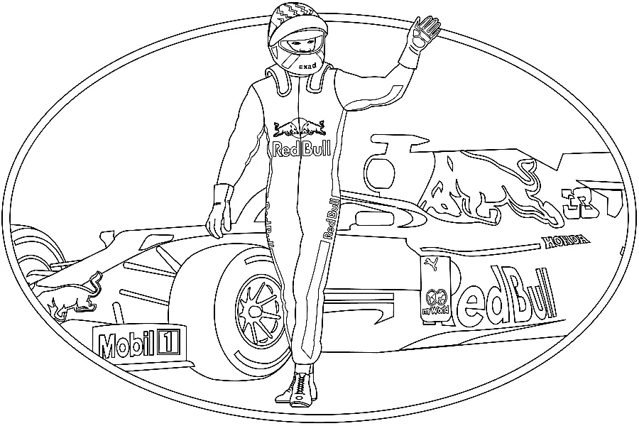 Autosport Para Colorear 16