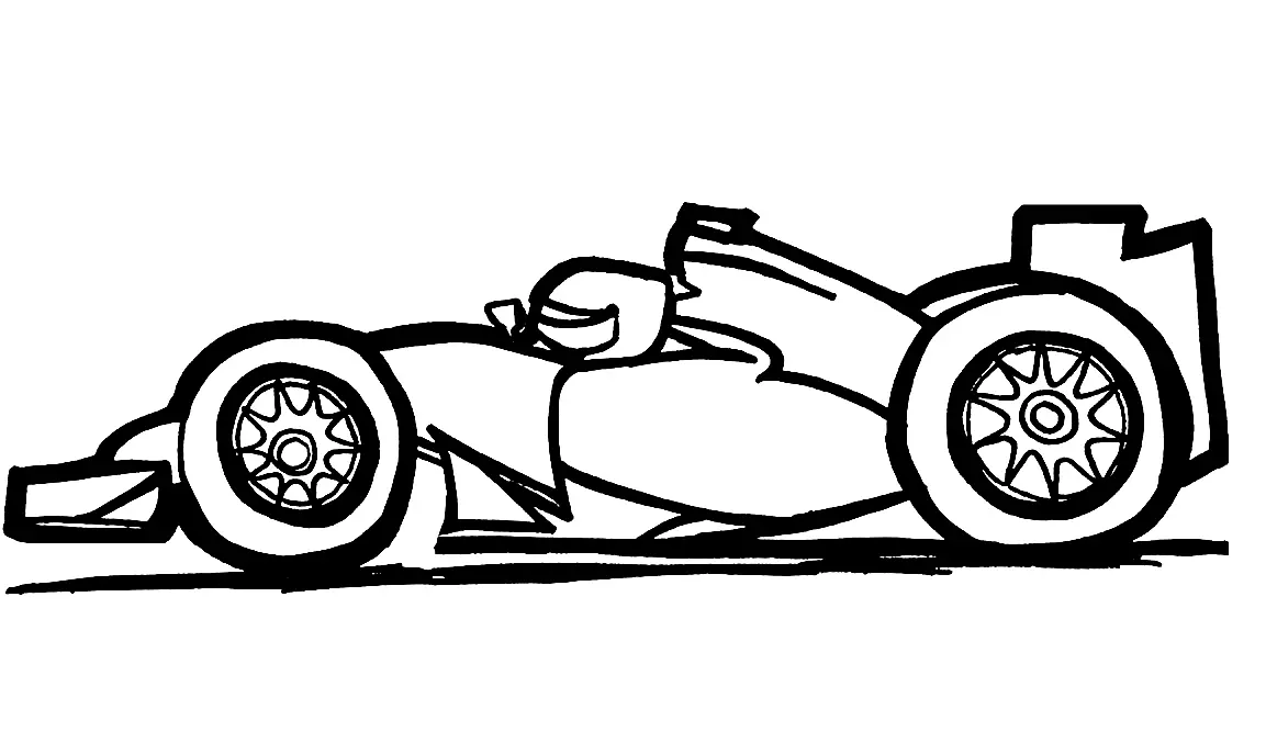 Autosport Para Colorear 2