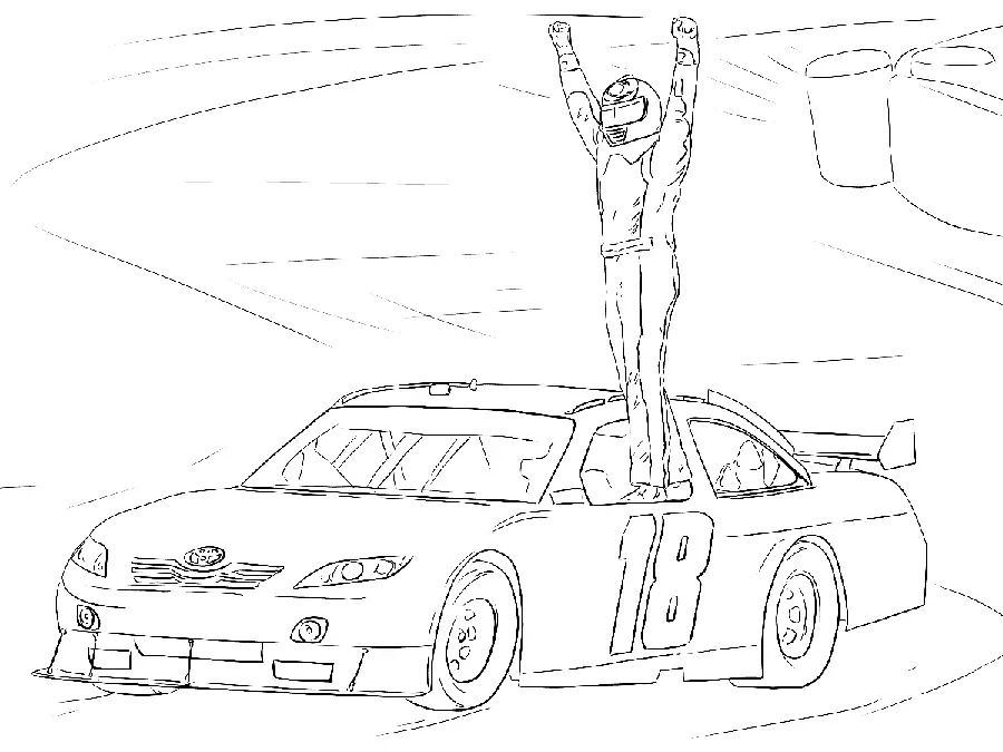 Autosport Para Colorear 27