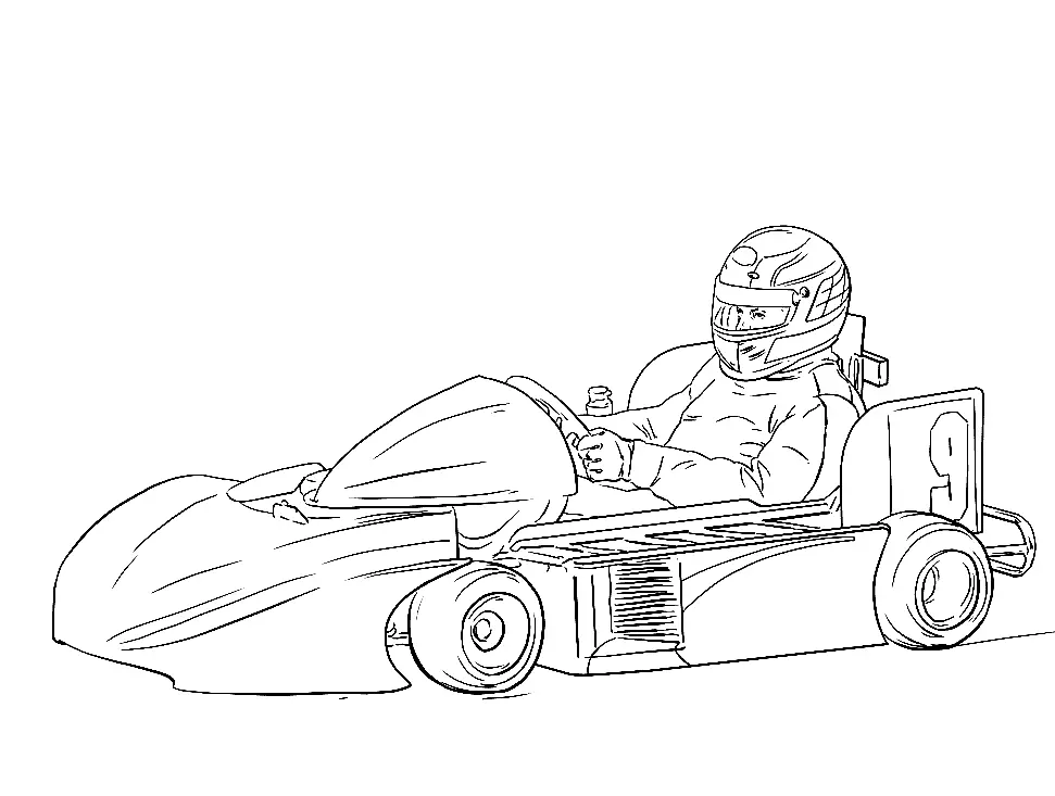 Autosport Para Colorear 4