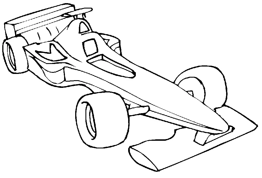 Autosport Para Colorear 7