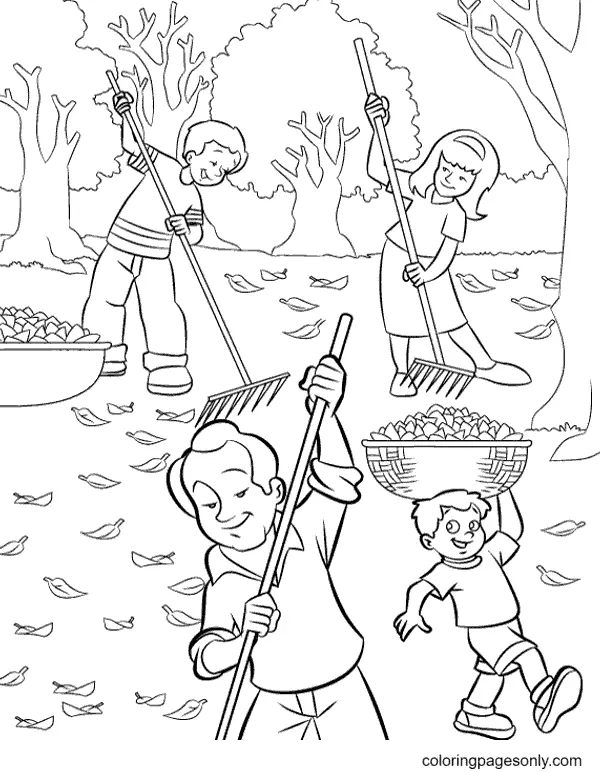 Autumn Leaves Coloring Pages 24