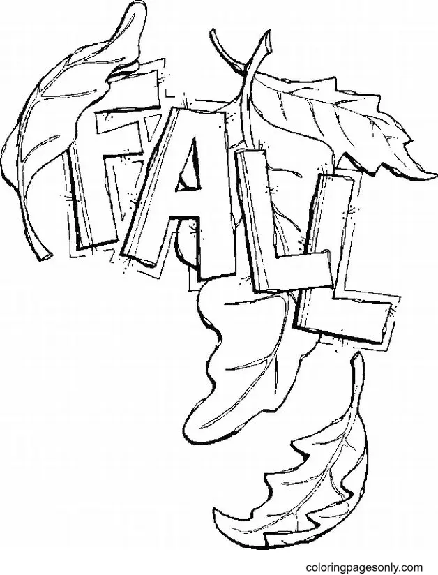Autumn Leaves Coloring Pages 31