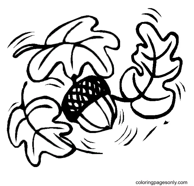 Autumn Leaves Coloring Pages 36