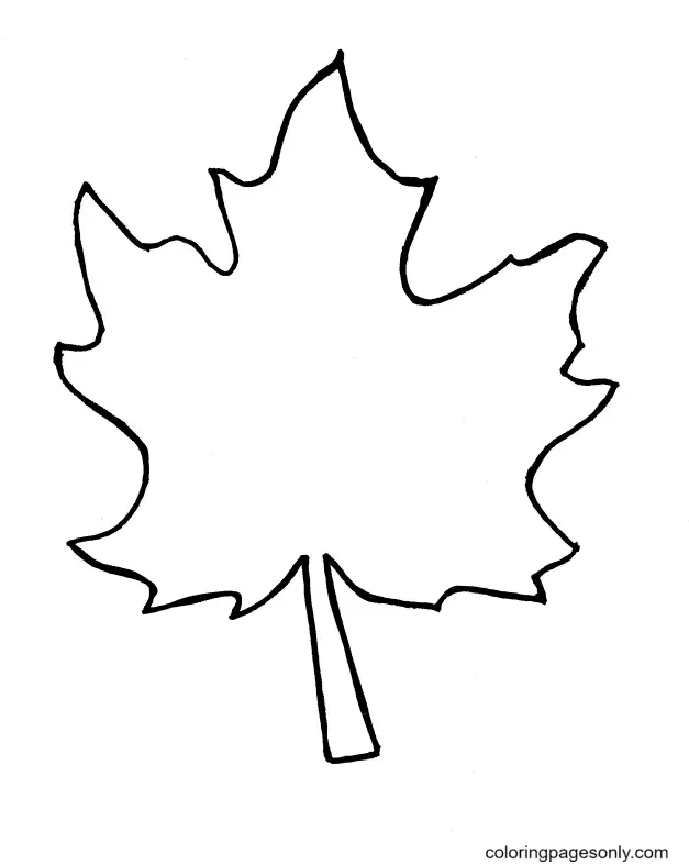 Autumn Leaves Coloring Pages 5