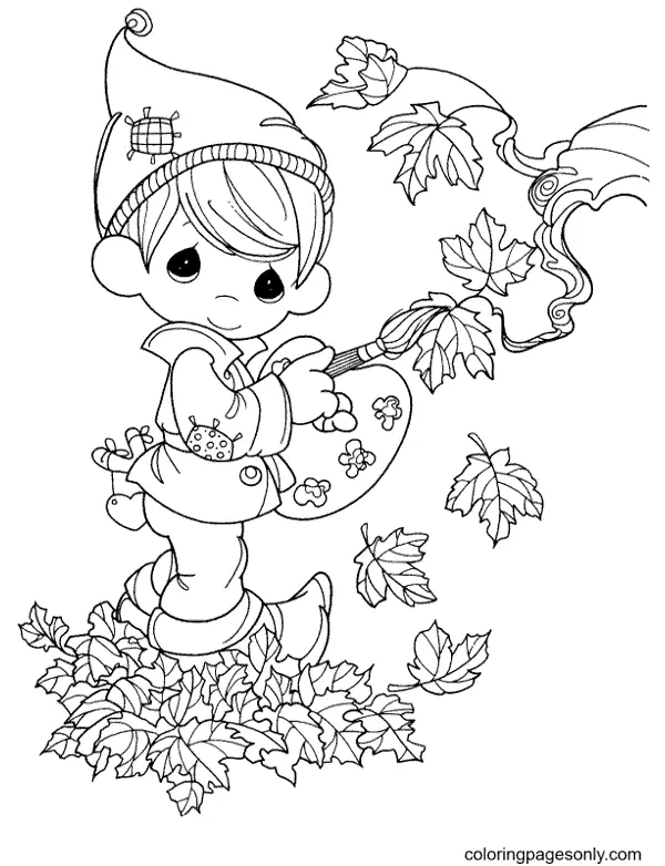Autumn Leaves Coloring Pages 55