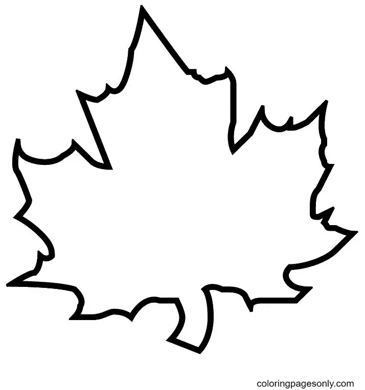 Autumn Leaves Coloring Pages 7