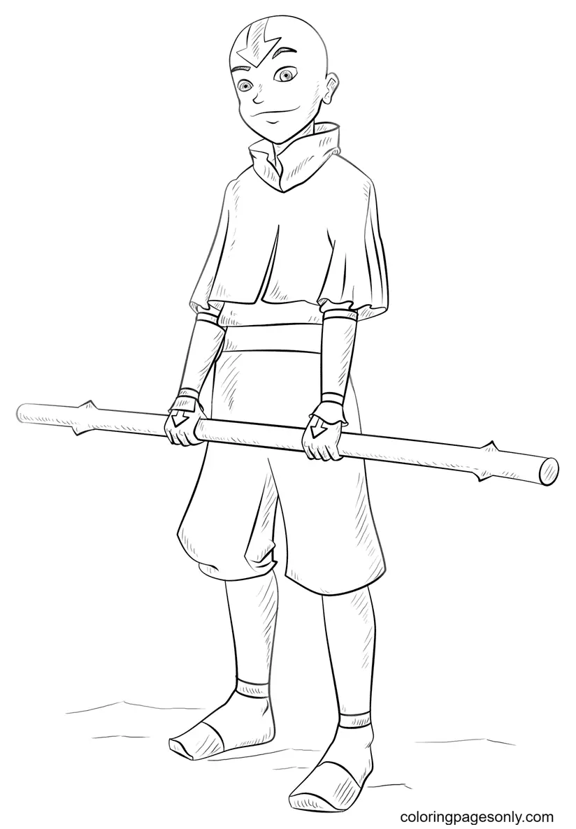 Desenhos de Avatar A Lenda de Aang Para Colorir 103