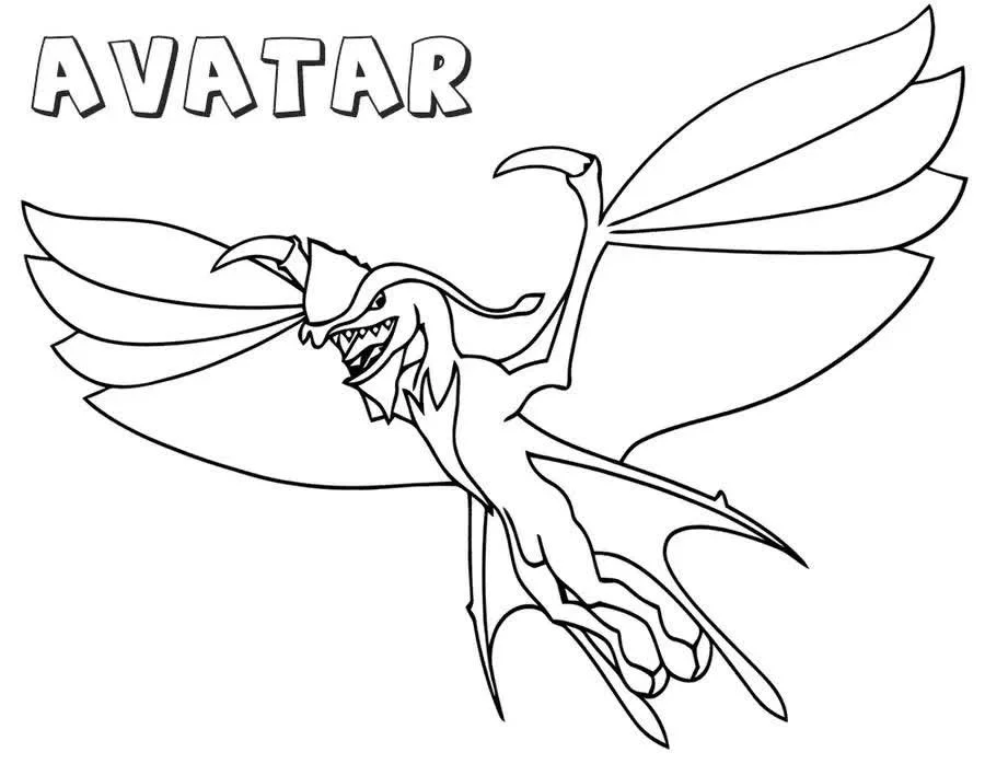 Avatar Coloring Pages 18