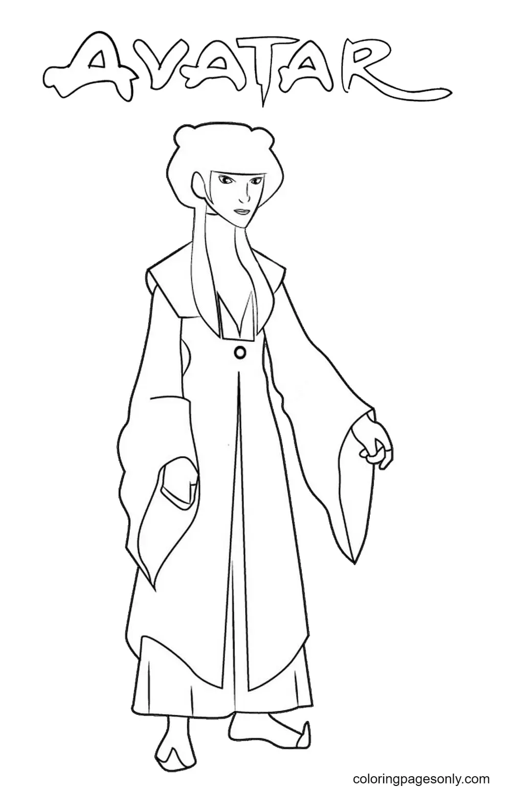Desenhos de Avatar A Lenda de Aang Para Colorir 49