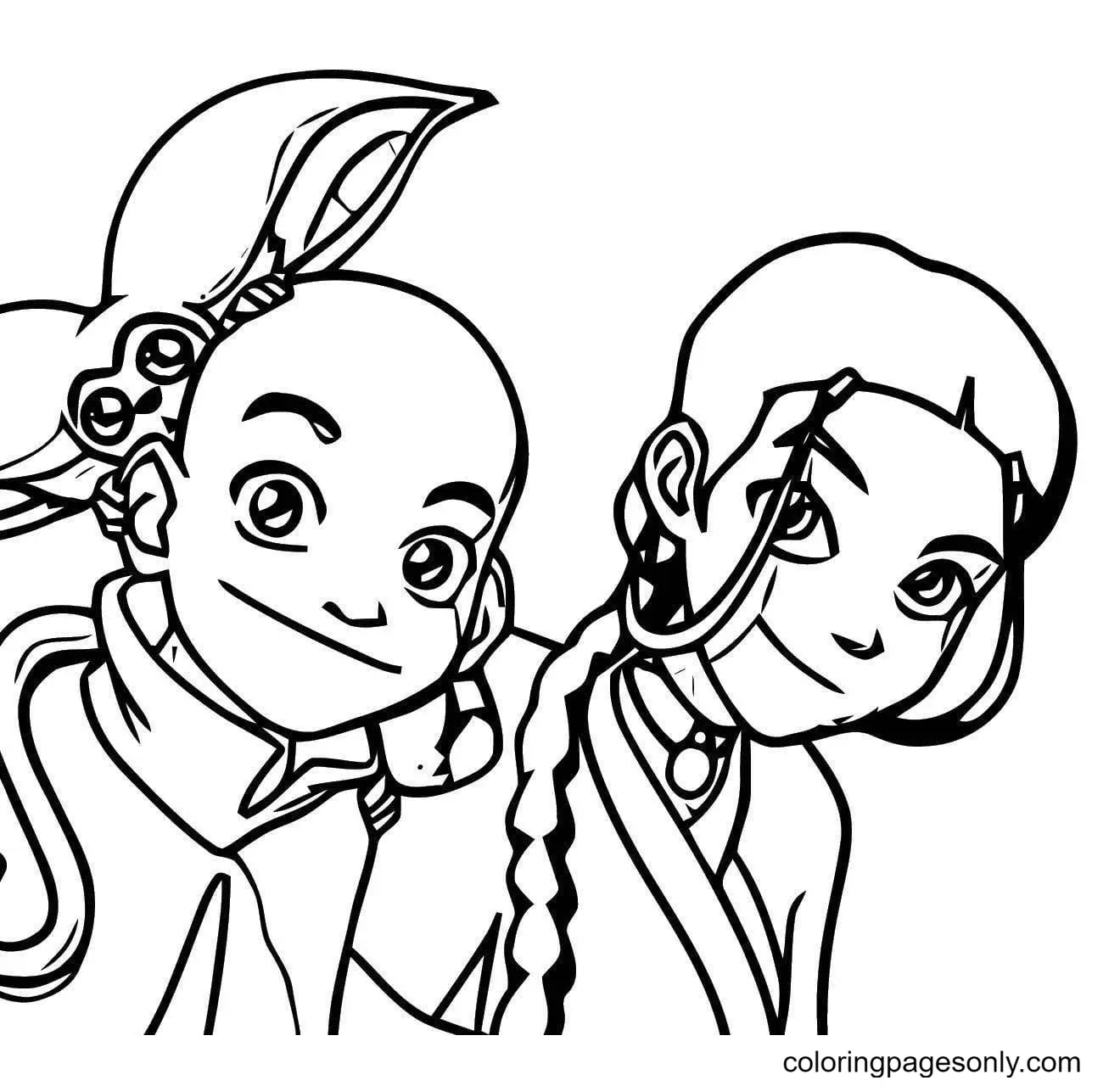 Desenhos de Avatar A Lenda de Aang Para Colorir 61