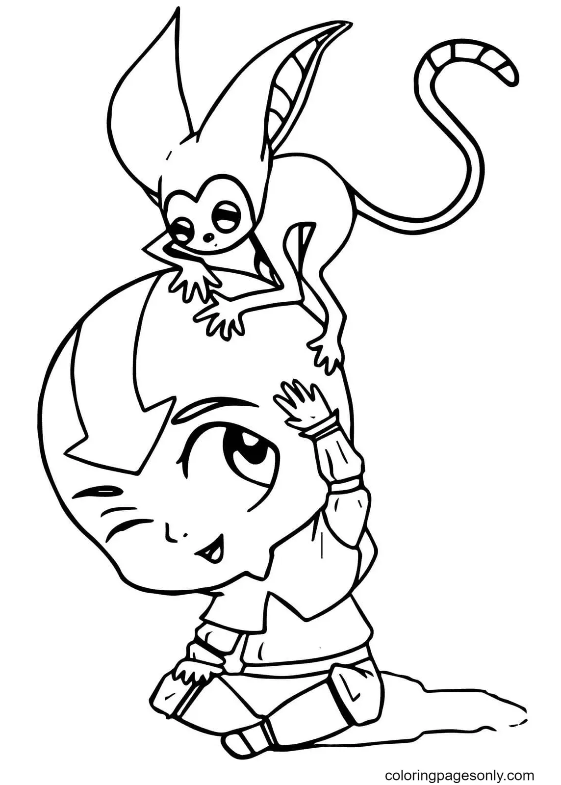 Desenhos de Avatar A Lenda de Aang Para Colorir 70