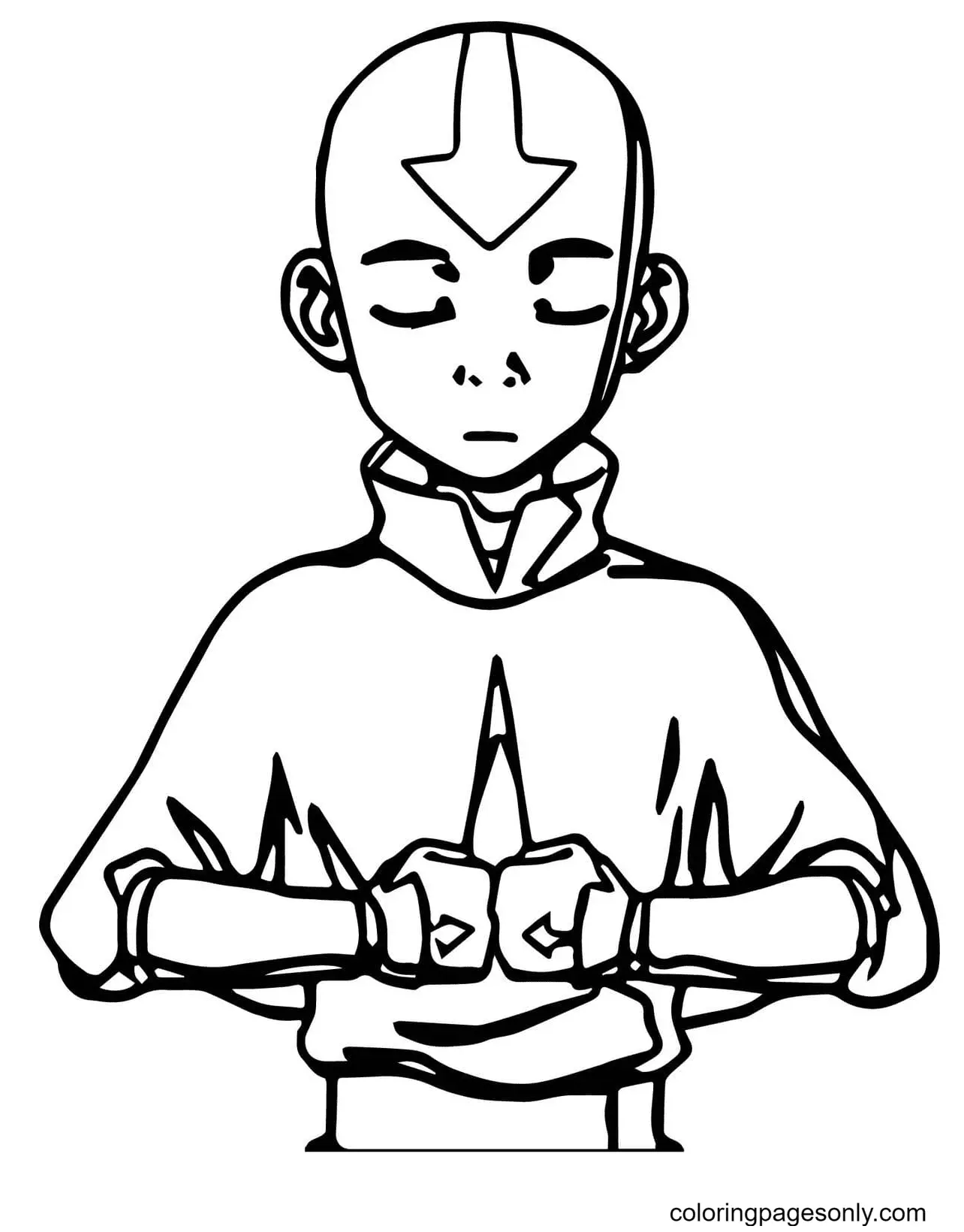 Desenhos de Avatar A Lenda de Aang Para Colorir 79
