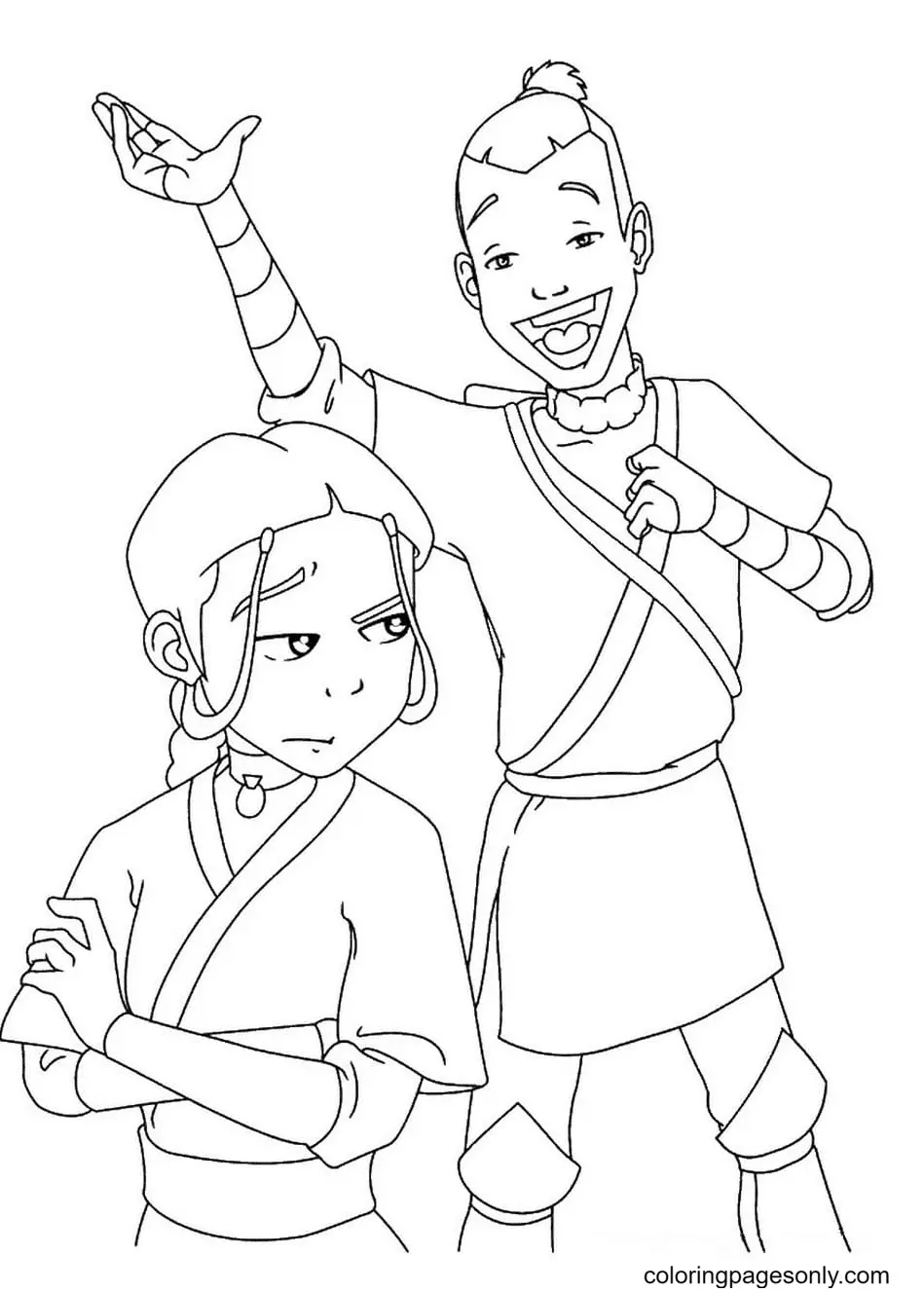 Desenhos de Avatar A Lenda de Aang Para Colorir 83