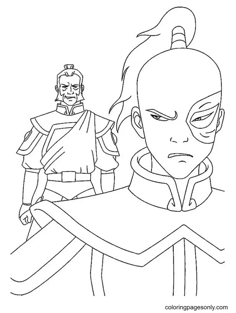 Desenhos de Avatar A Lenda de Aang Para Colorir 86