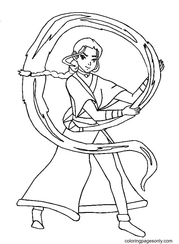 Desenhos de Avatar A Lenda de Aang Para Colorir 88
