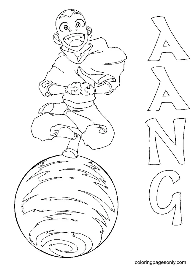 Desenhos de Avatar A Lenda de Aang Para Colorir 95