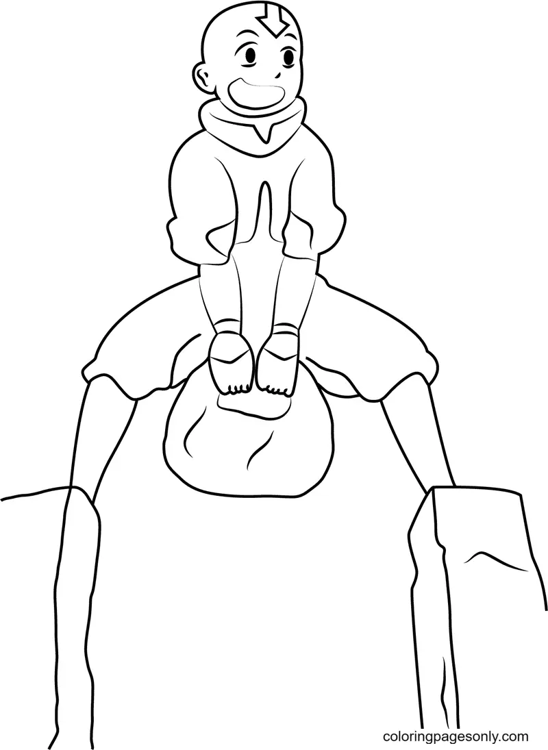 Desenhos de Avatar A Lenda de Aang Para Colorir 97
