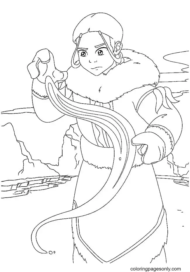 Desenhos de Avatar A Lenda de Aang Para Colorir 98