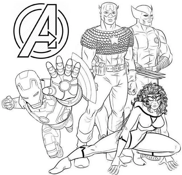 Avengers Endgame Coloring Pages 1