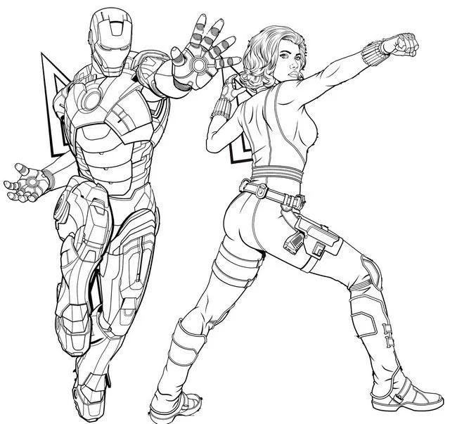 Avengers Endgame Coloring Pages 2
