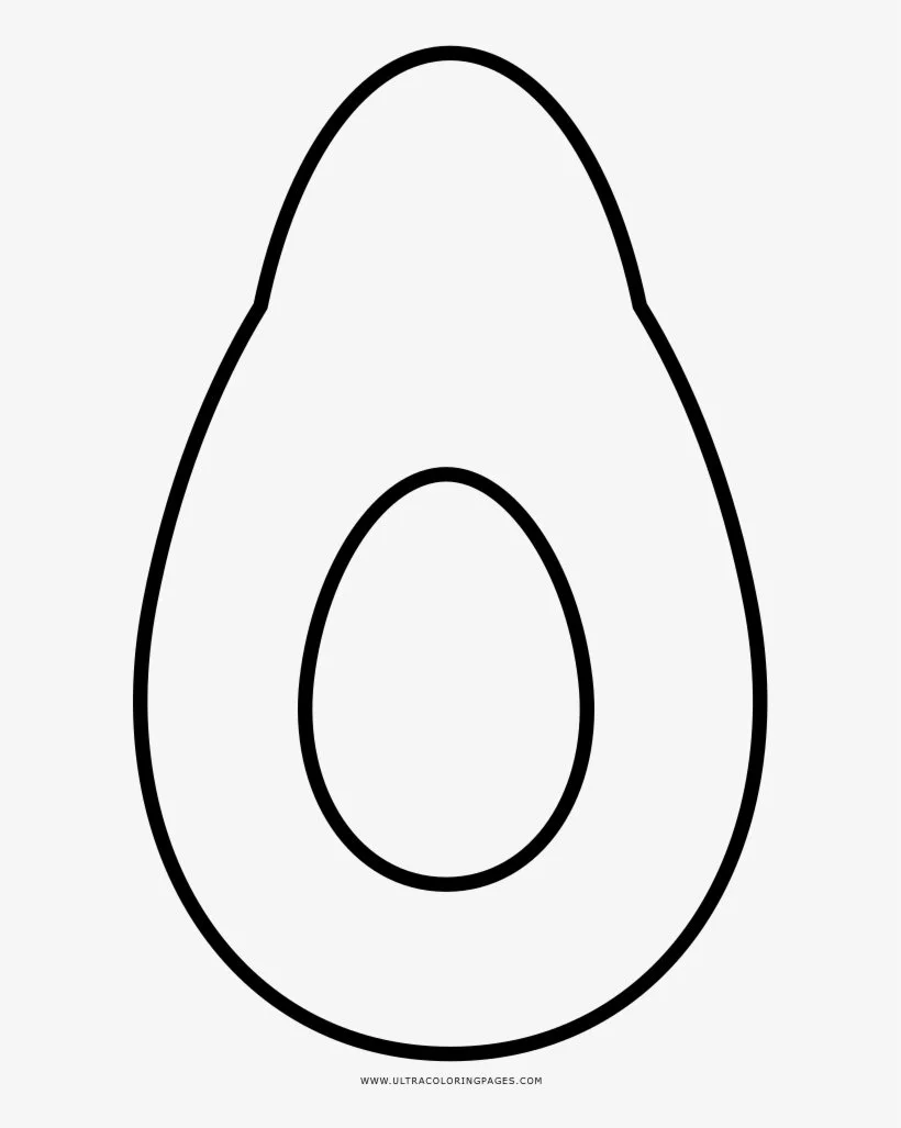 Aguacate Para Colorear 14