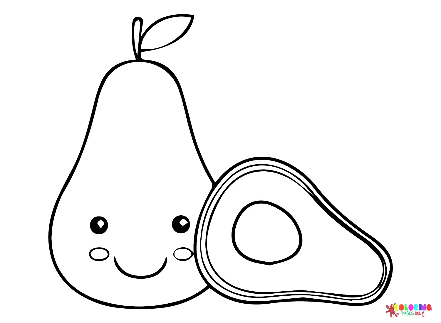 Aguacate Para Colorear 42
