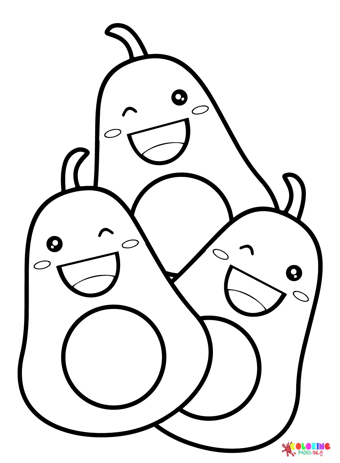 Aguacate Para Colorear 46
