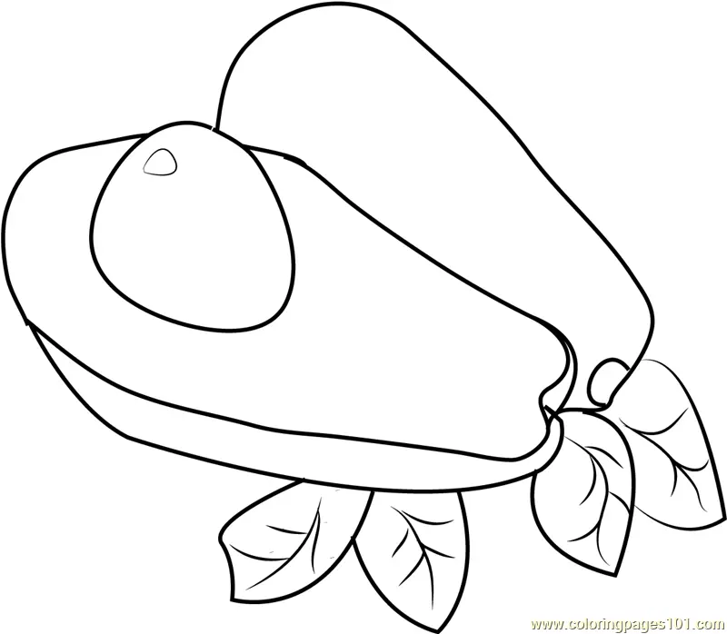 Aguacate Para Colorear 5
