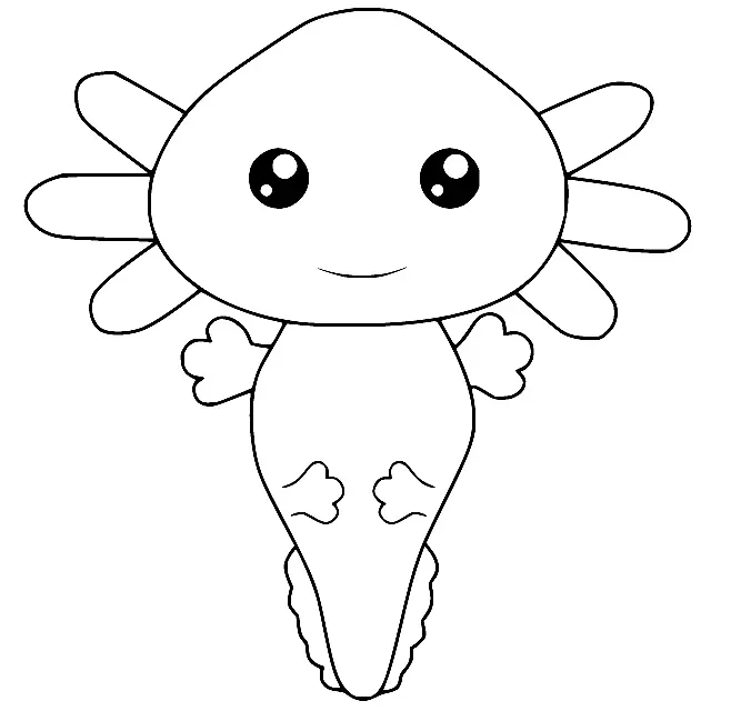 Axolotl Para Colorear 22