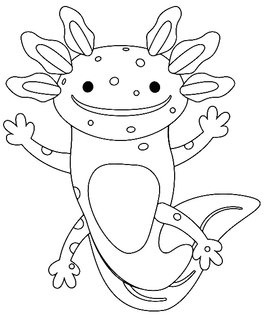 Axolotl Para Colorear 24