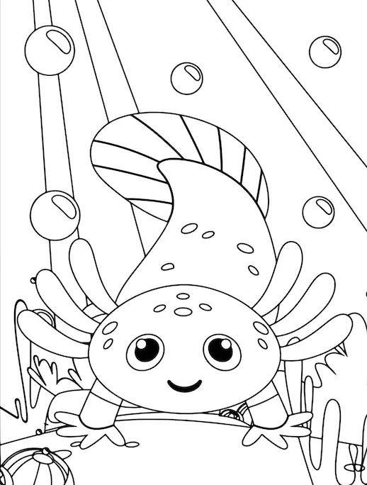 Axolotl Para Colorear 48