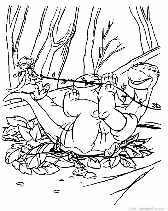 Bebes Dinosaurios Para Colorear