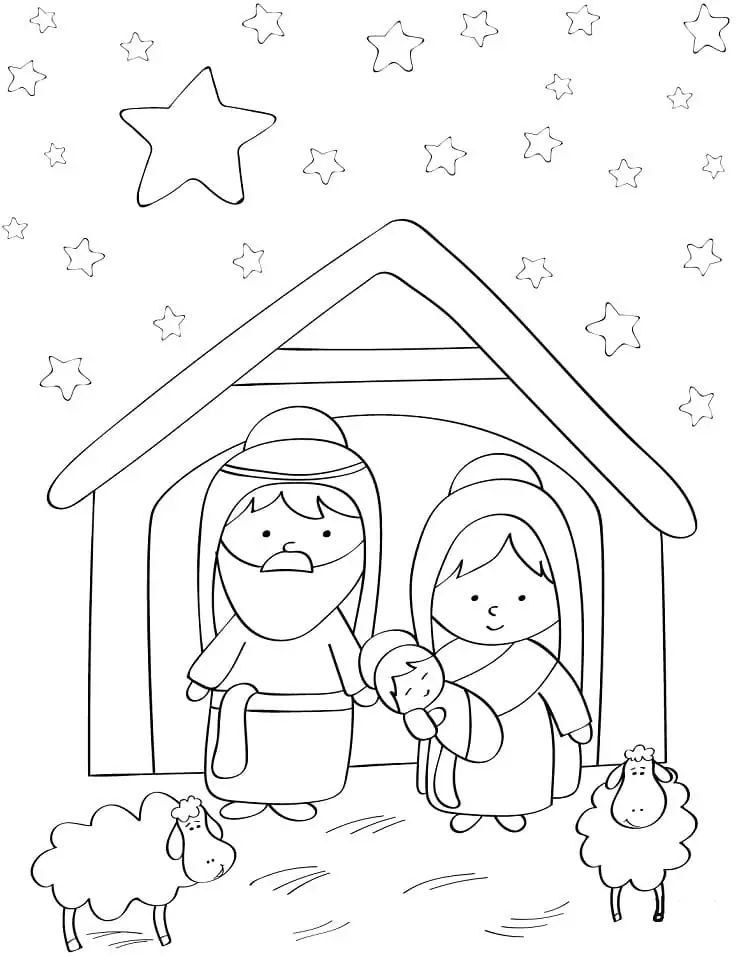 Menino Jesus Para Colorir 49