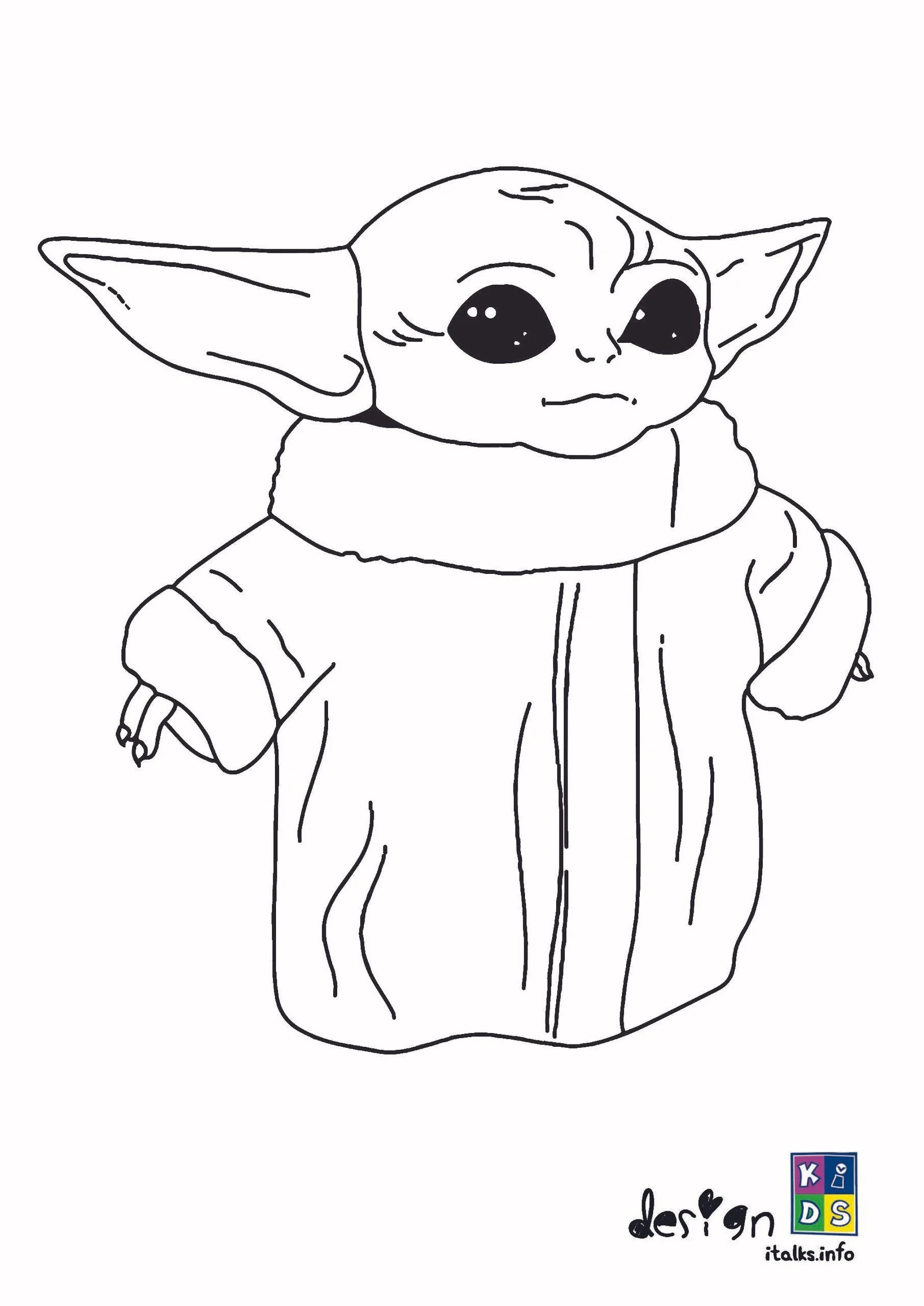 Baby Yoda Coloring Pages 20