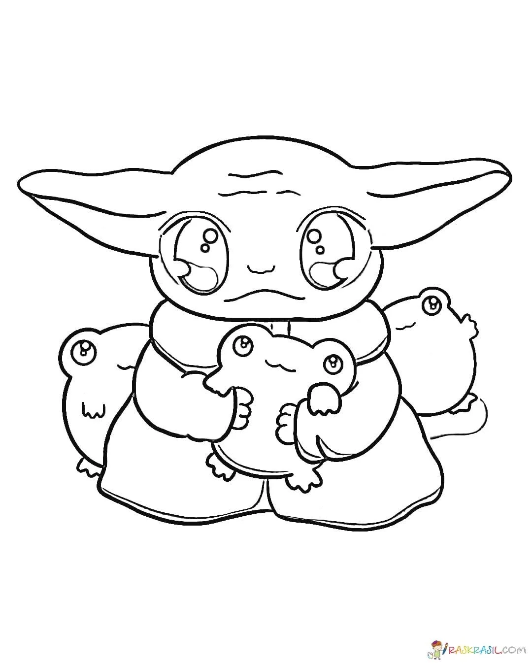 Baby Yoda Coloring Pages 23