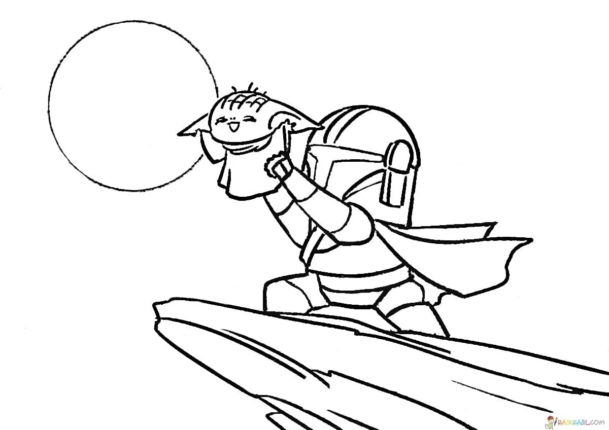 Baby Yoda Coloring Pages 25