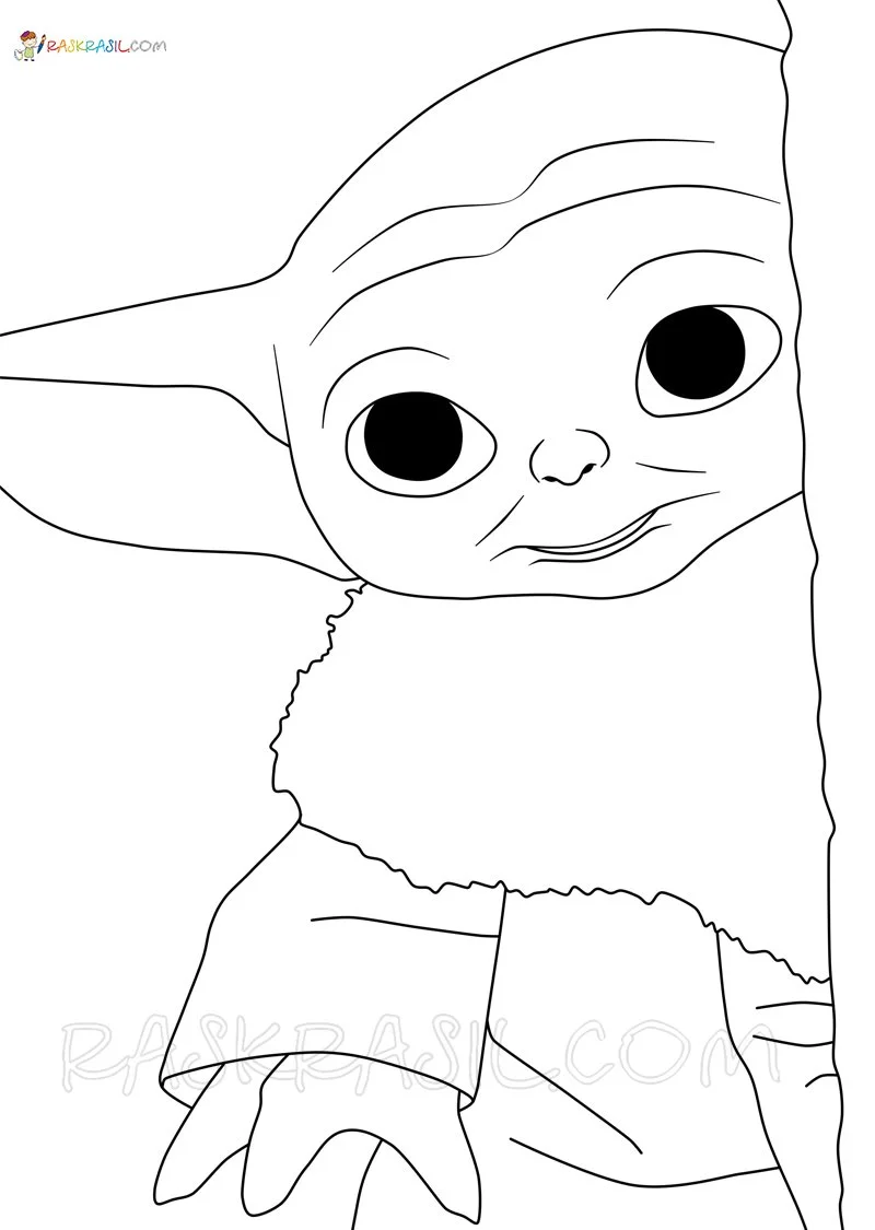 Baby Yoda Coloring Pages 28