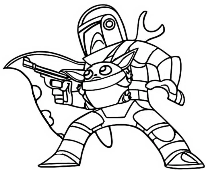 Baby Yoda Coloring Pages 31