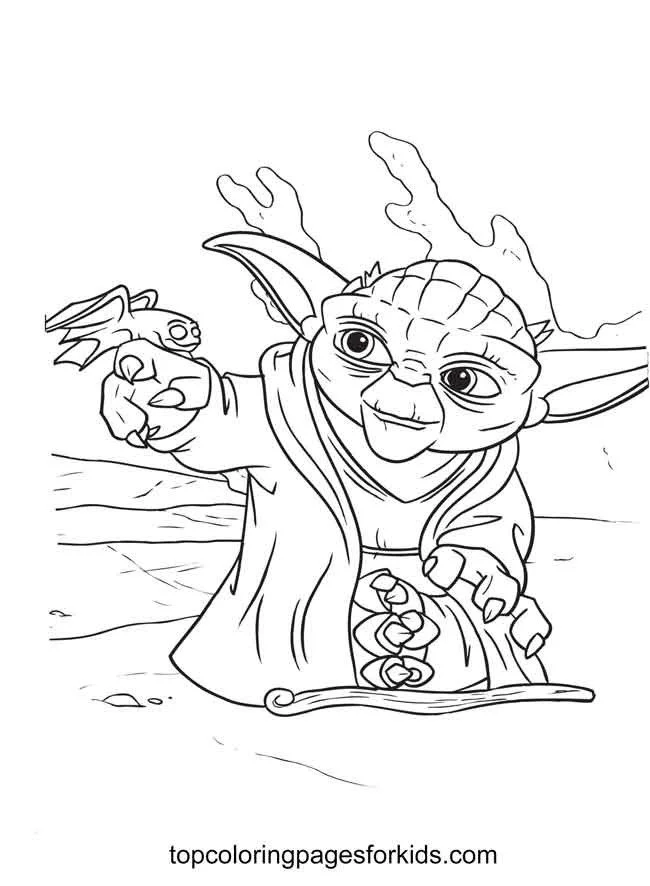 Baby Yoda Coloring Pages 35